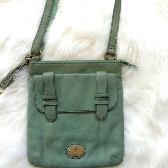 Fossil Green Carson Top Zip Crossbody Bag - Picture 3 of 6